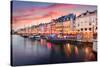 Copenhagen, Denmark on the Nyhavn Canal.-Sean Pavone-Stretched Canvas