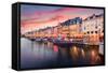 Copenhagen, Denmark on the Nyhavn Canal.-Sean Pavone-Framed Stretched Canvas