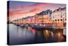 Copenhagen, Denmark on the Nyhavn Canal.-Sean Pavone-Stretched Canvas