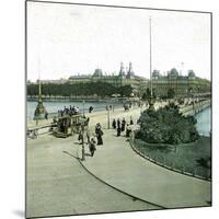 Copenhagen (Denmark), Queen Louise Bridge-Leon, Levy et Fils-Mounted Photographic Print