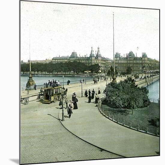 Copenhagen (Denmark), Queen Louise Bridge-Leon, Levy et Fils-Mounted Photographic Print