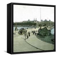 Copenhagen (Denmark), Queen Louise Bridge-Leon, Levy et Fils-Framed Stretched Canvas