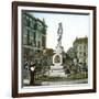 Copenhagen (Denmark), Statue of the Danish Poet Adam Gottlob Oehlenschläger (1779-1850)-Leon, Levy et Fils-Framed Photographic Print