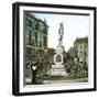 Copenhagen (Denmark), Statue of the Danish Poet Adam Gottlob Oehlenschläger (1779-1850)-Leon, Levy et Fils-Framed Photographic Print