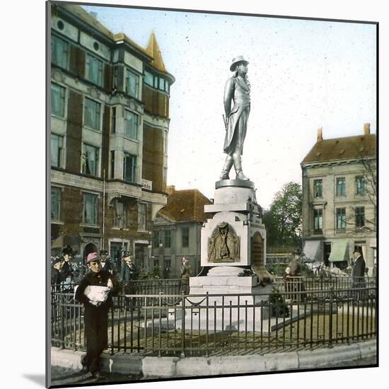 Copenhagen (Denmark), Statue of the Danish Poet Adam Gottlob Oehlenschläger (1779-1850)-Leon, Levy et Fils-Mounted Photographic Print