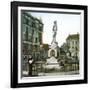 Copenhagen (Denmark), Statue of the Danish Poet Adam Gottlob Oehlenschläger (1779-1850)-Leon, Levy et Fils-Framed Photographic Print