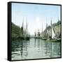 Copenhagen, Denmark, the New Harbour, around 1900-Leon, Levy et Fils-Framed Stretched Canvas