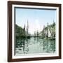 Copenhagen, Denmark, the New Harbour, around 1900-Leon, Levy et Fils-Framed Photographic Print