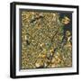 Copenhagen Map-Jazzberry Blue-Framed Art Print