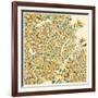 Copenhagen Map-Jazzberry Blue-Framed Art Print