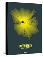 Copenhagen Radiant Map 1-NaxArt-Stretched Canvas