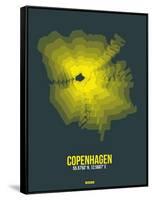 Copenhagen Radiant Map 1-NaxArt-Framed Stretched Canvas