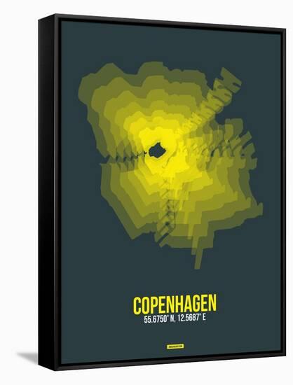 Copenhagen Radiant Map 1-NaxArt-Framed Stretched Canvas