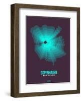 Copenhagen Radiant Map 2-NaxArt-Framed Art Print