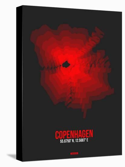 Copenhagen Radiant Map 3-NaxArt-Stretched Canvas