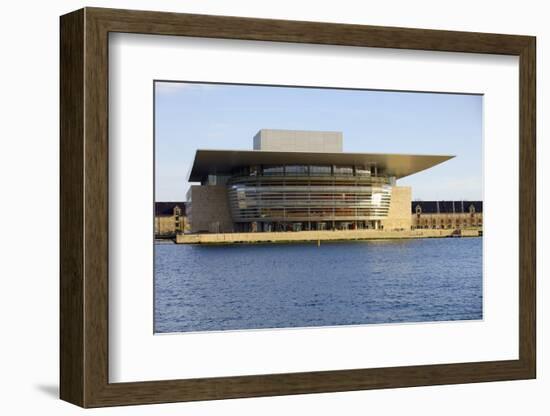 Copenhagen's Opera House by Architect Henning Larsen, Copenhagen, Denmark, Scandinavia, Europe-Simon Montgomery-Framed Photographic Print