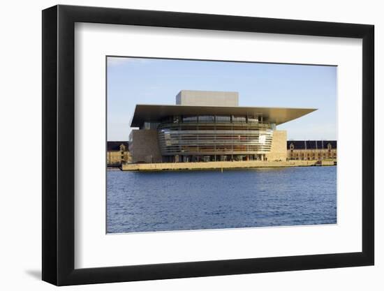 Copenhagen's Opera House by Architect Henning Larsen, Copenhagen, Denmark, Scandinavia, Europe-Simon Montgomery-Framed Photographic Print