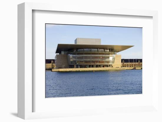 Copenhagen's Opera House by Architect Henning Larsen, Copenhagen, Denmark, Scandinavia, Europe-Simon Montgomery-Framed Photographic Print