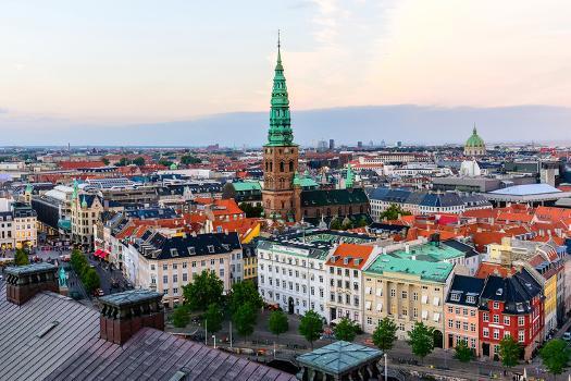 Copenhagen, Denmark old city skyline Stock Photo - Alamy