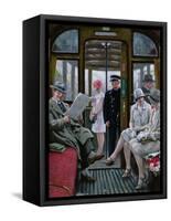 Copenhagen Tram-Paul Fischer-Framed Stretched Canvas