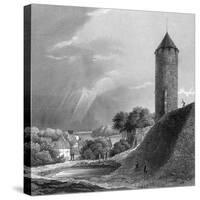 Copenhagen, Valdemar Tower-J Gray-Stretched Canvas