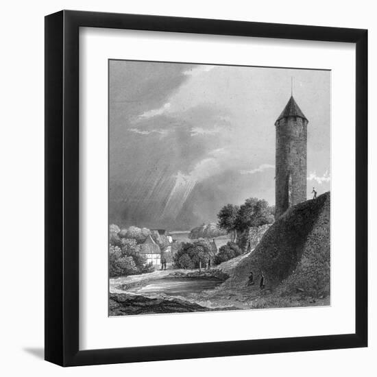 Copenhagen, Valdemar Tower-J Gray-Framed Art Print