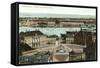 Copenhagen, View from the Marble Church, Denmark-null-Framed Stretched Canvas