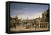 Copenhagen-Heinrich Hansen-Framed Stretched Canvas