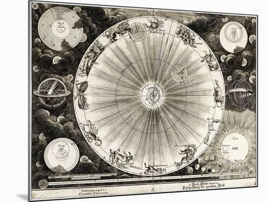 Copernican Astronomy, 1732-Science Source-Mounted Giclee Print