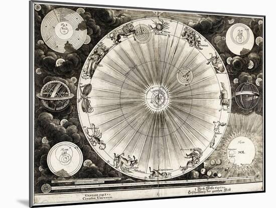 Copernican Astronomy, 1732-Science Source-Mounted Giclee Print