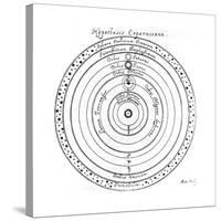 Copernican (Heliocentri) System of the Universe, 17th Century-Johannes Hevelius-Stretched Canvas