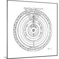 Copernican (Heliocentri) System of the Universe, 17th Century-Johannes Hevelius-Mounted Giclee Print