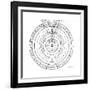 Copernican (Heliocentri) System of the Universe, 17th Century-Johannes Hevelius-Framed Giclee Print