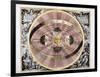 Copernican (Heliocentric/Sun-Centre) System of the Universe, 1708-null-Framed Giclee Print