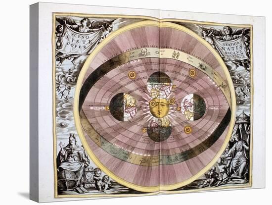 Copernican (Heliocentric/Sun-Centre) System of the Universe, 1708-null-Stretched Canvas