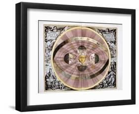 Copernican (Heliocentric/Sun-Centre) System of the Universe, 1708-null-Framed Premium Giclee Print