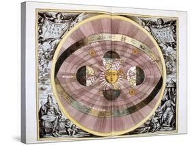 Copernican (Heliocentric/Sun-Centre) System of the Universe, 1708-null-Stretched Canvas