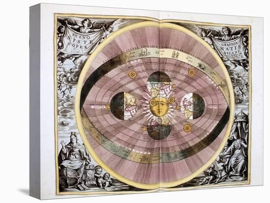Copernican (Heliocentric/Sun-Centre) System of the Universe, 1708-null-Stretched Canvas