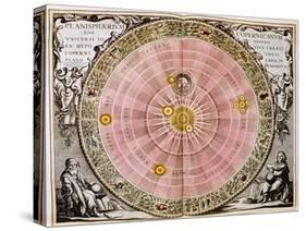 Copernican Sun-Centred (Heliocentri) System of the Universe, 1708-null-Stretched Canvas