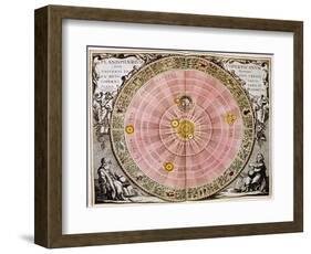 Copernican Sun-Centred (Heliocentri) System of the Universe, 1708-null-Framed Giclee Print