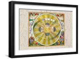 Copernican System-Andreas Cellarius-Framed Art Print