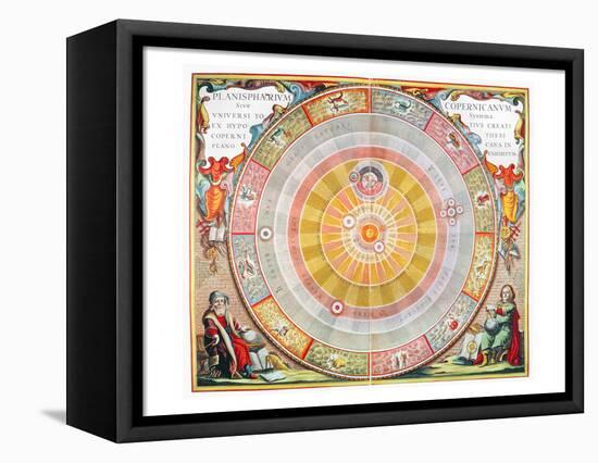 Copernican Universe, 1660-Andreas Cellarius-Framed Stretched Canvas