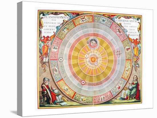 Copernican Universe, 1660-Andreas Cellarius-Stretched Canvas
