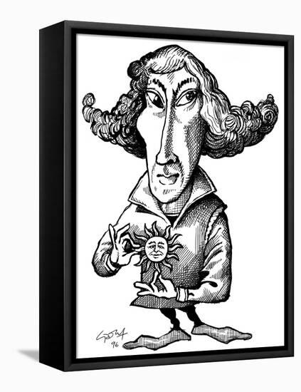 Copernicus, Caricature-Gary Gastrolab-Framed Stretched Canvas