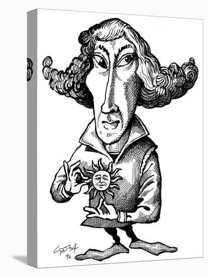 Copernicus, Caricature-Gary Gastrolab-Stretched Canvas