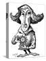 Copernicus, Caricature-Gary Gastrolab-Stretched Canvas