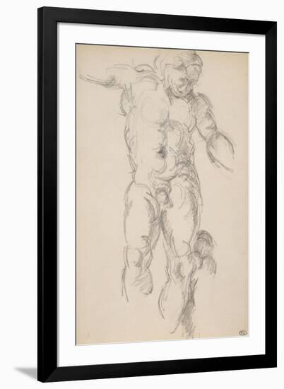 Copie d'aprés l'antique : satyre avec des cymbales-Paul Cézanne-Framed Giclee Print