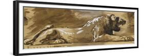 Copie d'après un lion-Gustave Moreau-Framed Premium Giclee Print