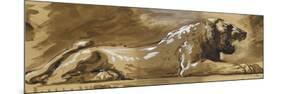 Copie d'après un lion-Gustave Moreau-Mounted Premium Giclee Print
