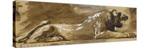 Copie d'après un lion-Gustave Moreau-Stretched Canvas